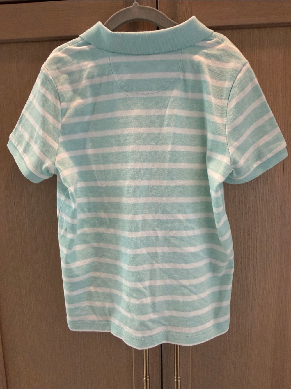 Vineyard Vines Boys' Mint & White Striped Polo - Picture 4 of 4